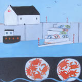 Crabs on the harbour Wall