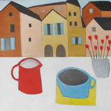 Red Flowers in Annecy