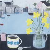 Coffee and Daffs on a Cornish afternoon