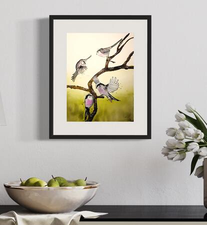 Long Tail Tits  SOLD