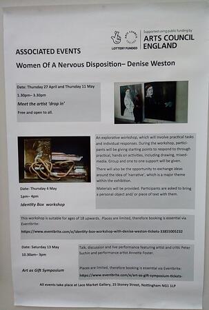 Women of a Nervous Disposition exhibition information panel April 2017