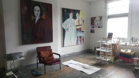 in my studio - Women of a Nervous Disposition  May 2017