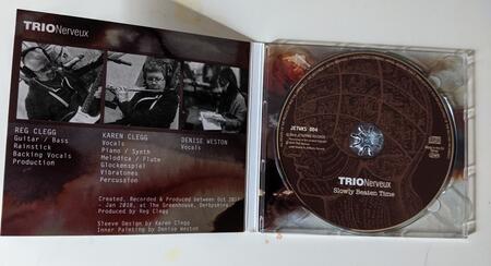 Slowly Beaten Time cd artwork 2018 - Trio Nerveux