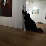 Annette Foster performing as Camille Claudel on 9th March at Headline launch event - Women of a Nervous Disposition - solo show. Attenborough Arts Centre, Leicester.