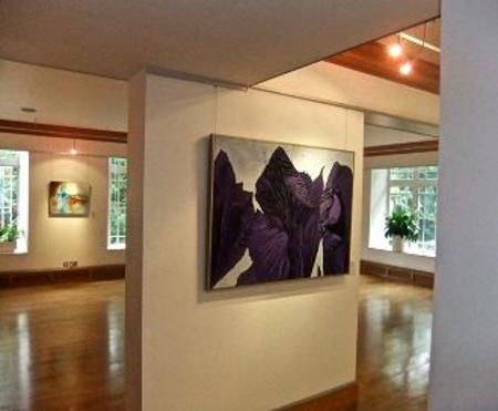 Iris Diptych at Knapp Gallery. London 2010