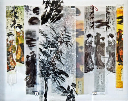 She was looking back to see