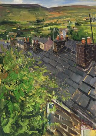 Through the library window  Hadfield 