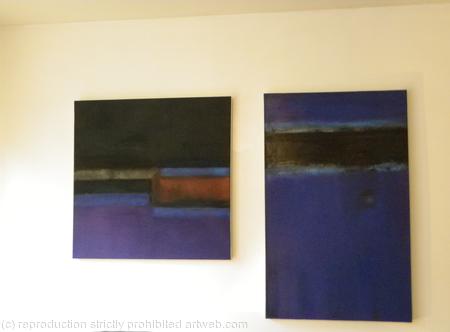 Colourfields When Black Blue & Brown got Together Left  .