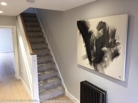 Work on display in clients home