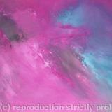 Magenta and Turquoise Abstract skyscape