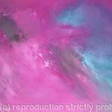 Abstract Sky scape magenta and turquoise