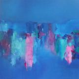 Abstract Cityscape Blue