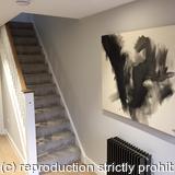 Work on display in clients home