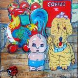 Friends at the kitchen table. 