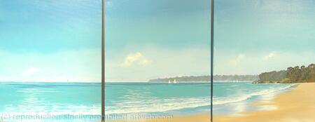 Clouds and Sails Triptych