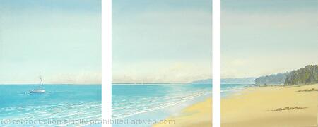 Peaceful Mooring Triptych