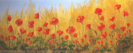 Natural Poppy Field