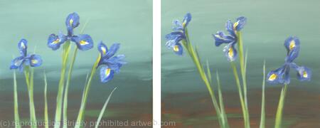 iris diptych