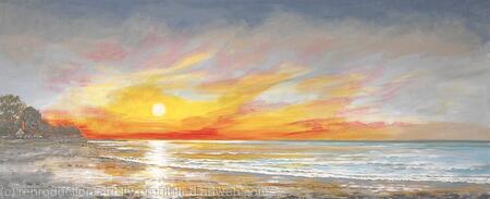 Seaview to Ryde at sunset