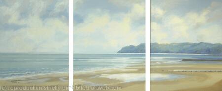 blue cliffs triptych