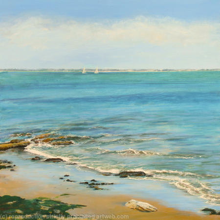 Two distant Sails in the Solent