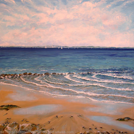 Distant Sails Across the Solent