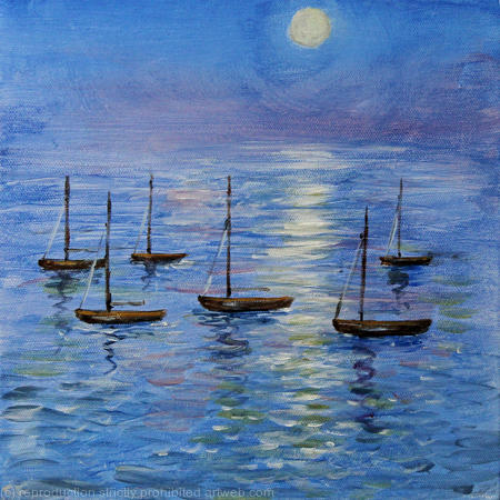Moonlight over Moorings