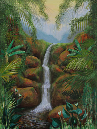 Jungle Waterfall Memory