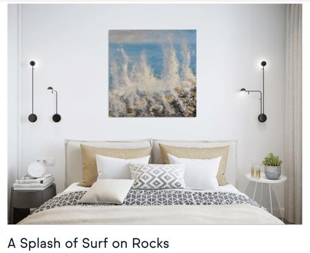 A Splash of Surf on the rocks 