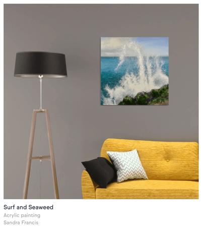 Surf and Seaweed in a room 