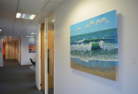 Paintings exhibited by littlevangogh company in situ  