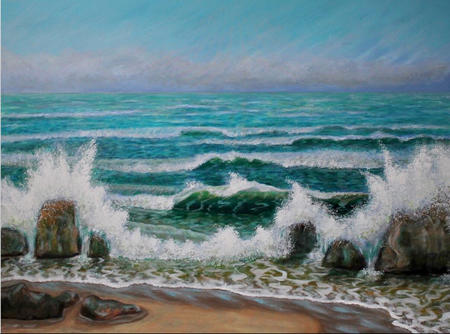 Waves on the Rocky Shore 