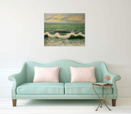 White waves across the Solent 