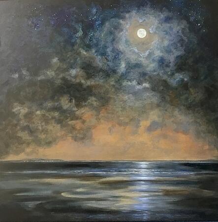 Moonlight over Land and Sea 