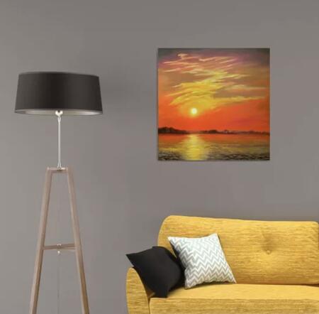 Tropical sunsetin room 