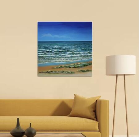 Little Waves Green Sea in Room 