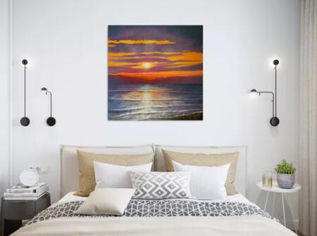 Sunsetoverthe Sea in aroom 