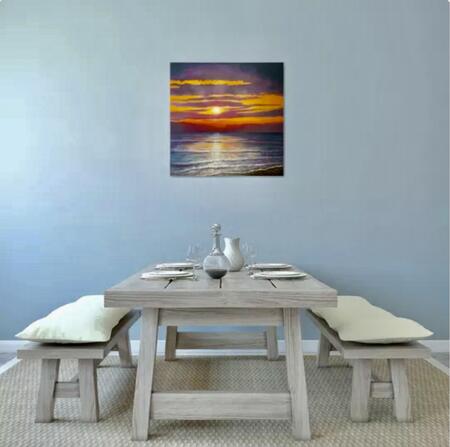 Sunset painting in room 