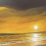 Chocolate gold sunset beach