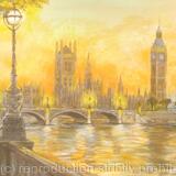 Houses of Parliament from the Embankment. London