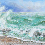 Stormy Waves Onshore