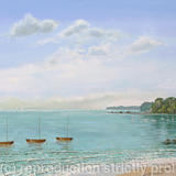 Three Dinghies Moored