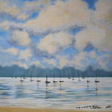 Boat Reflections Offshore