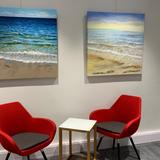 Paintings exhibited by littlevangogh company in situ  