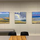 Paintings exhibited by littlevangogh company in situ  