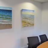 Paintings exhibited by littlevangogh company in situ  