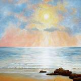 Morning Sun on the Sandy Beach