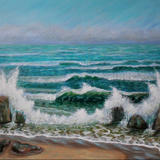Waves on the Rocky Shore 