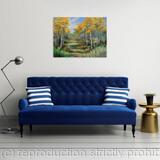 Autumn Woodland painting in room setting 