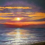 Sunset over the Sea 